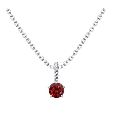 January Birthstone Silver Necklace SPE-5689